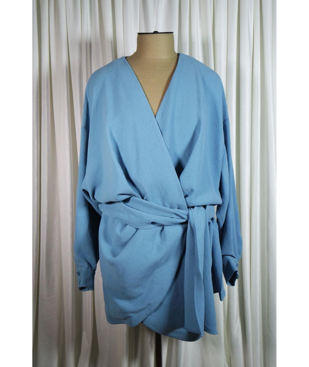 IRO Голубое полиэстеровое повседневное платье, фото 8