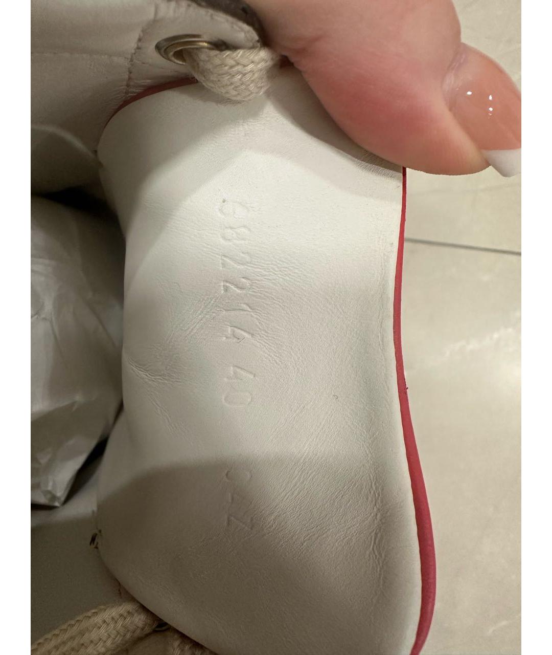 GUCCI Коричневые кожаные кеды, фото 6