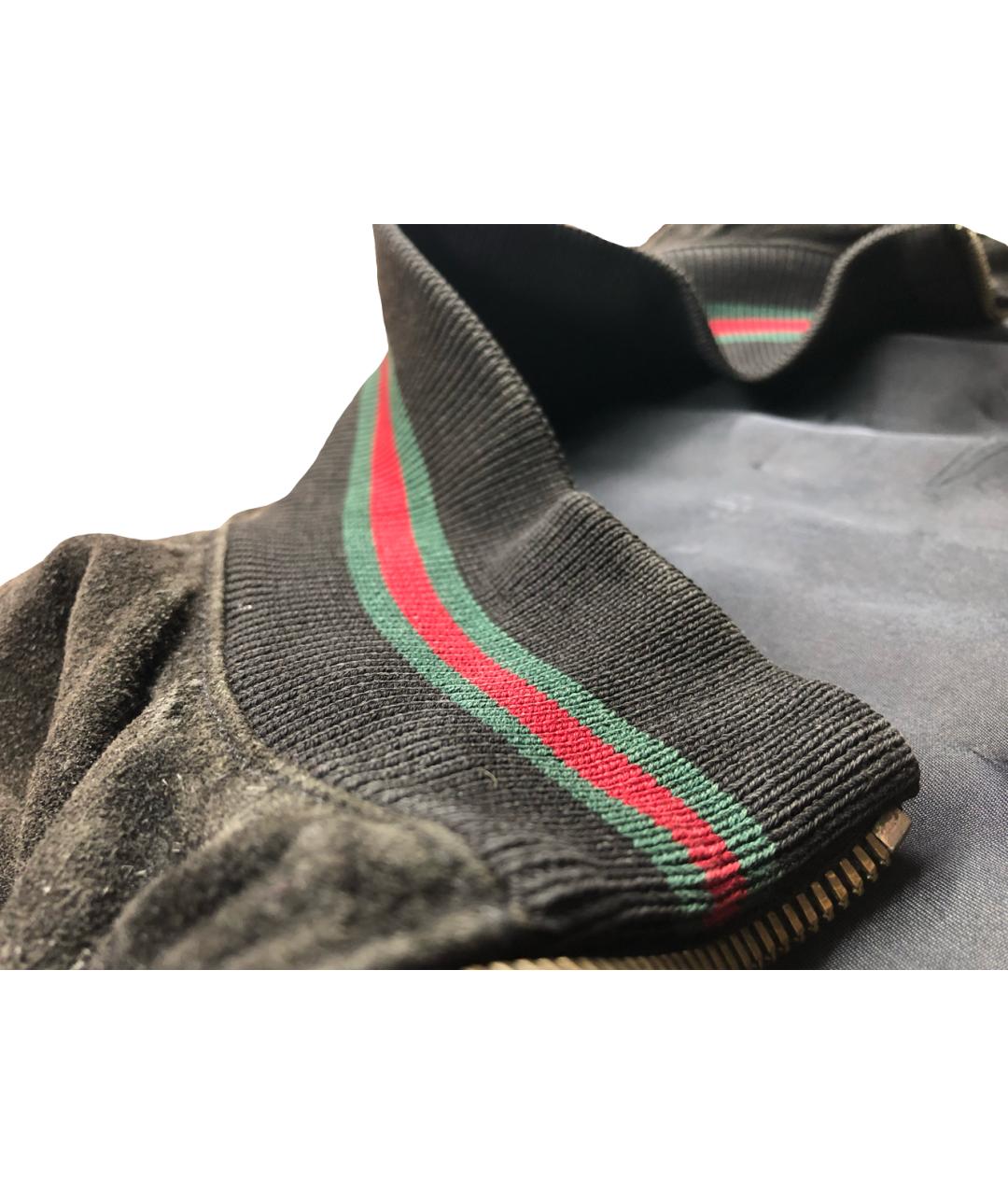 GUCCI Черная замшевая куртка, фото 5