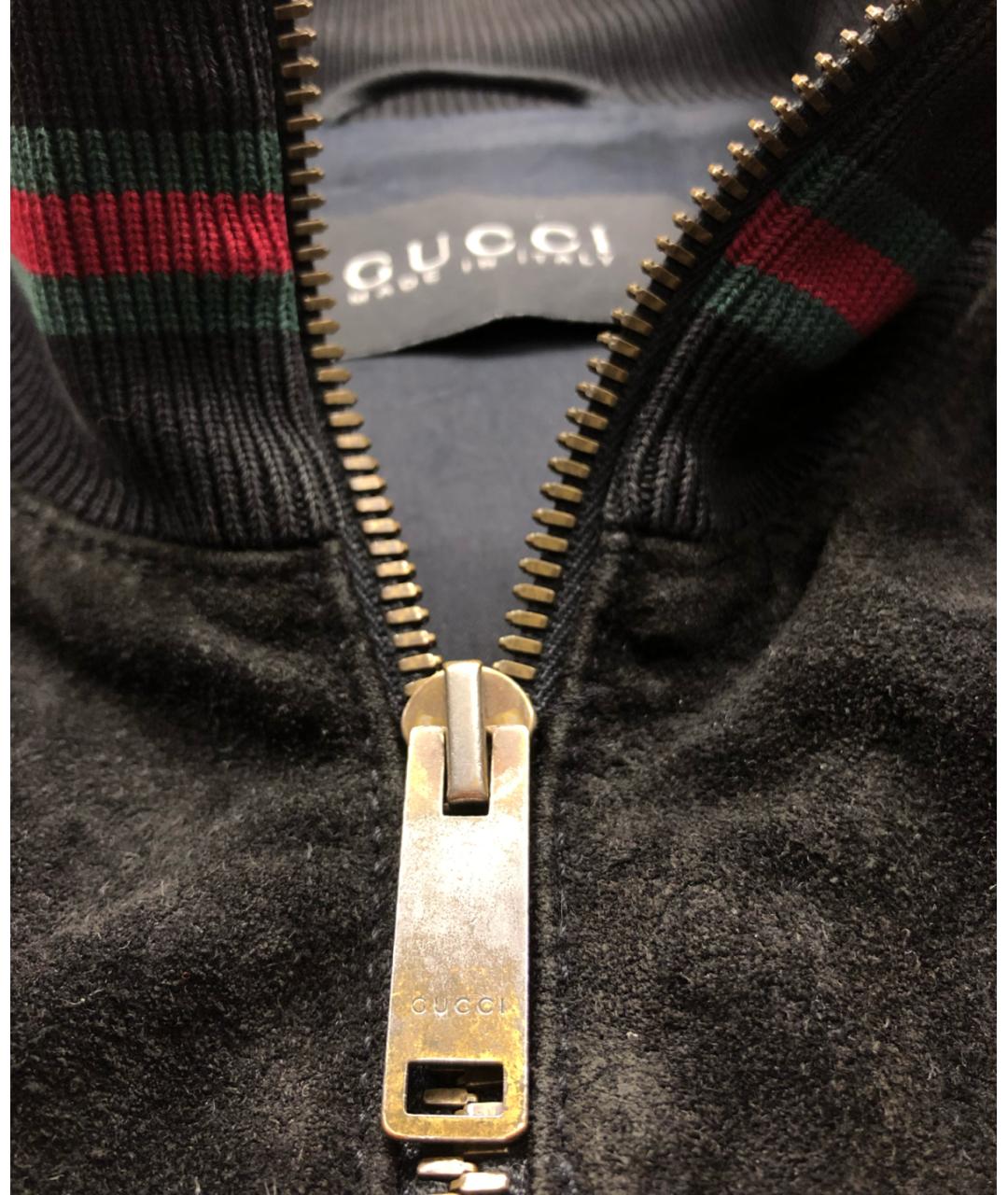 GUCCI Черная замшевая куртка, фото 3