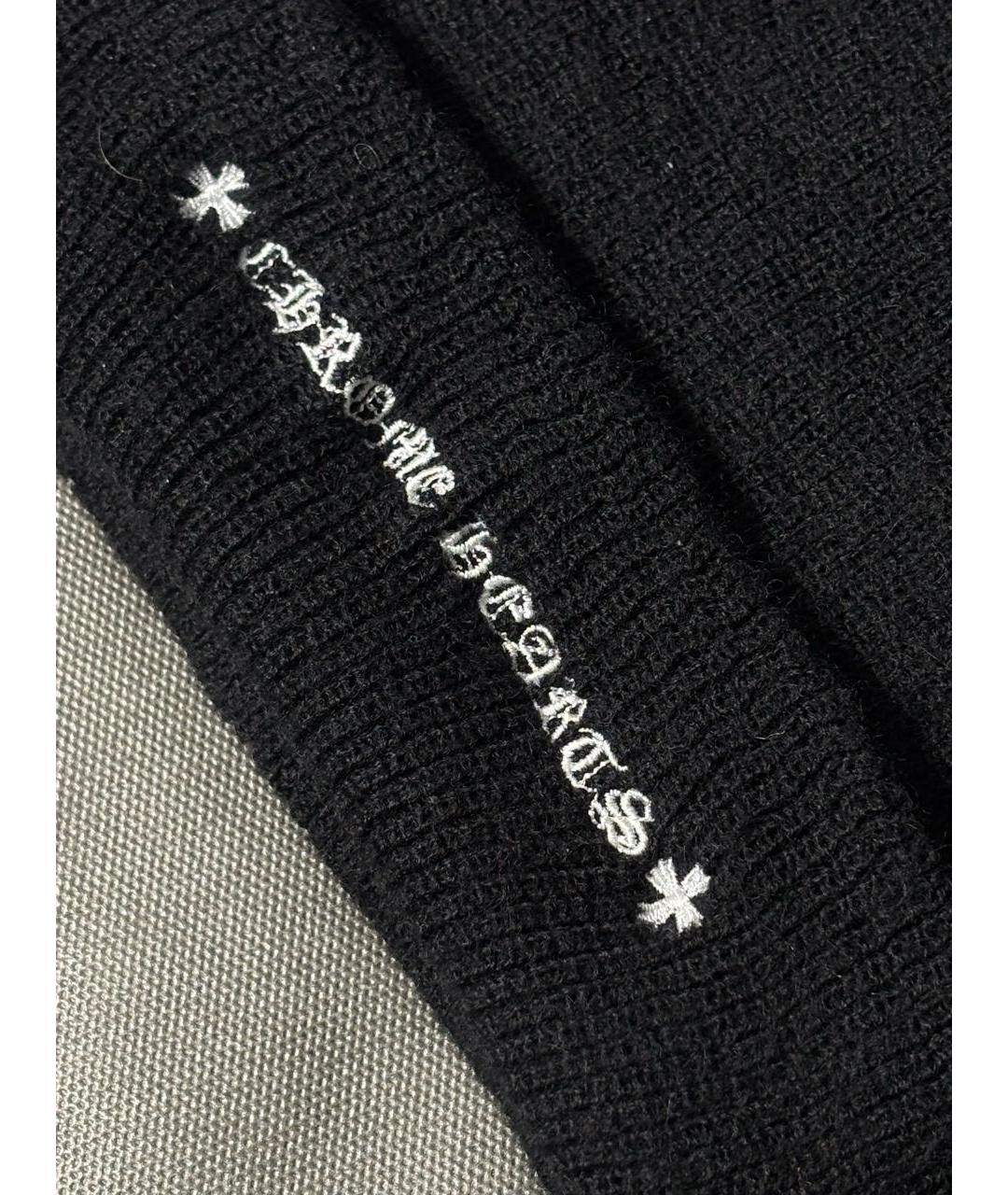 CHROME HEARTS Черная шерстяная шапка, фото 5