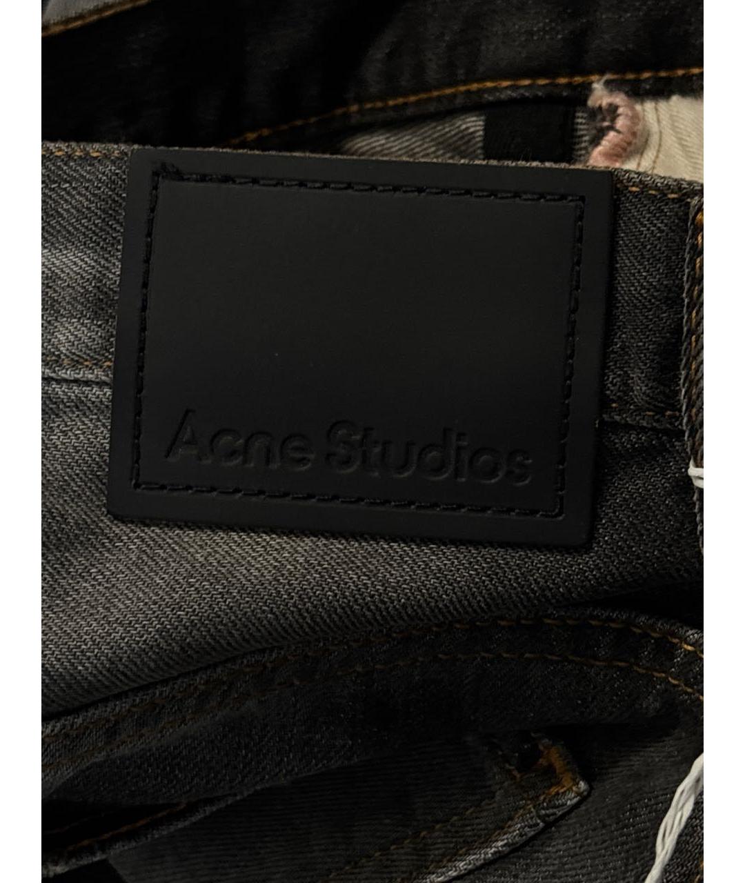 ACNE STUDIOS Серая деним юбка макси, фото 5