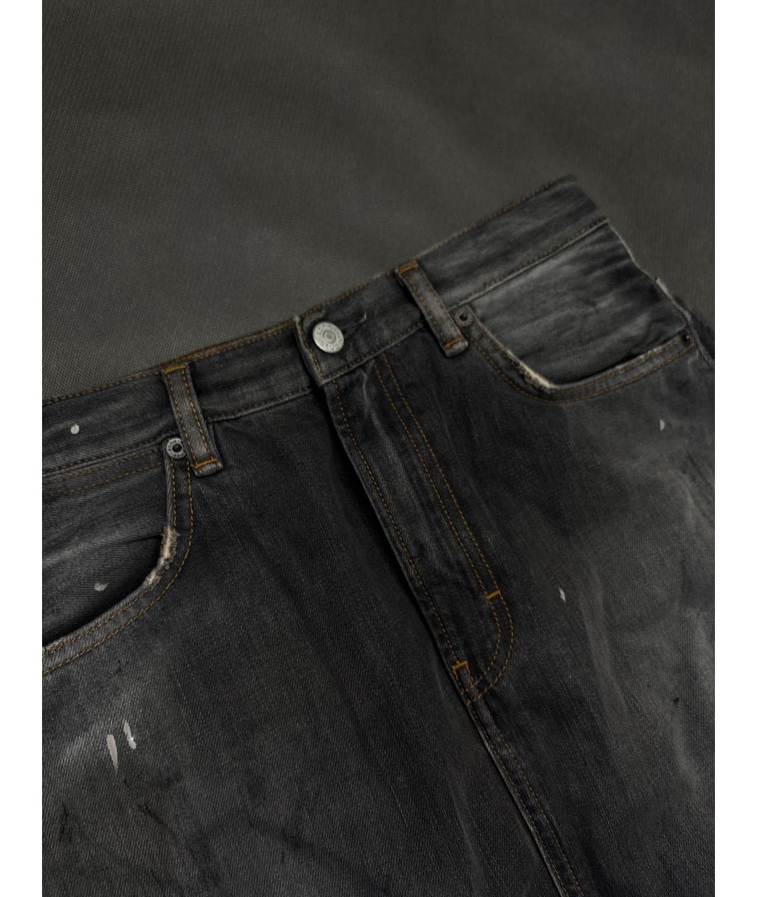 ACNE STUDIOS Серая деним юбка макси, фото 3