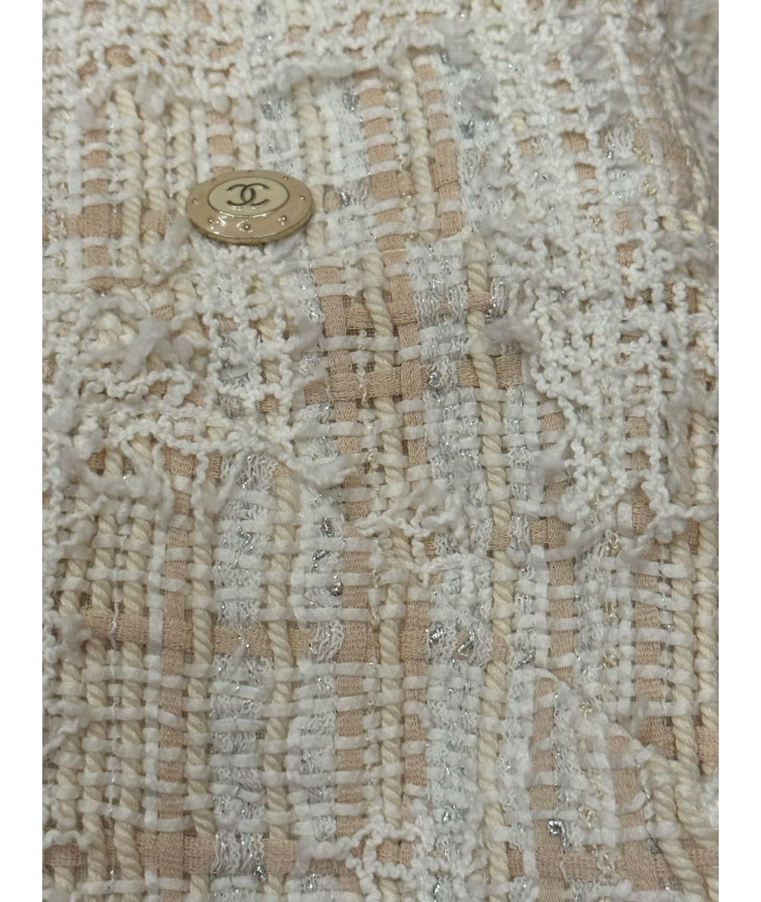 CHANEL Бежевый твидовый костюм с юбками, фото 5