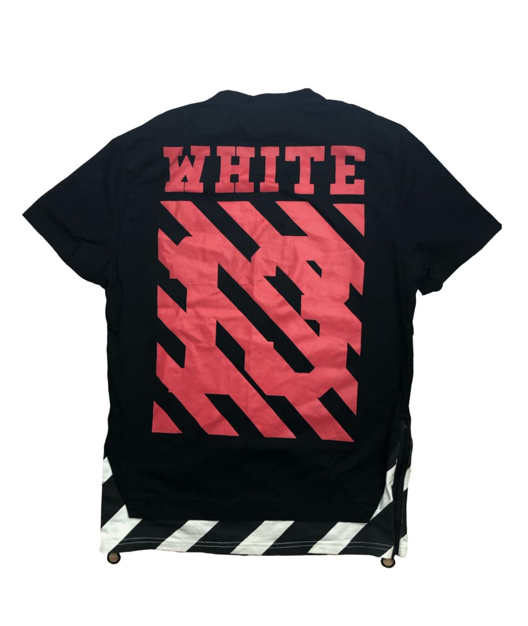 OFF-WHITE Черная хлопковая футболка, фото 2