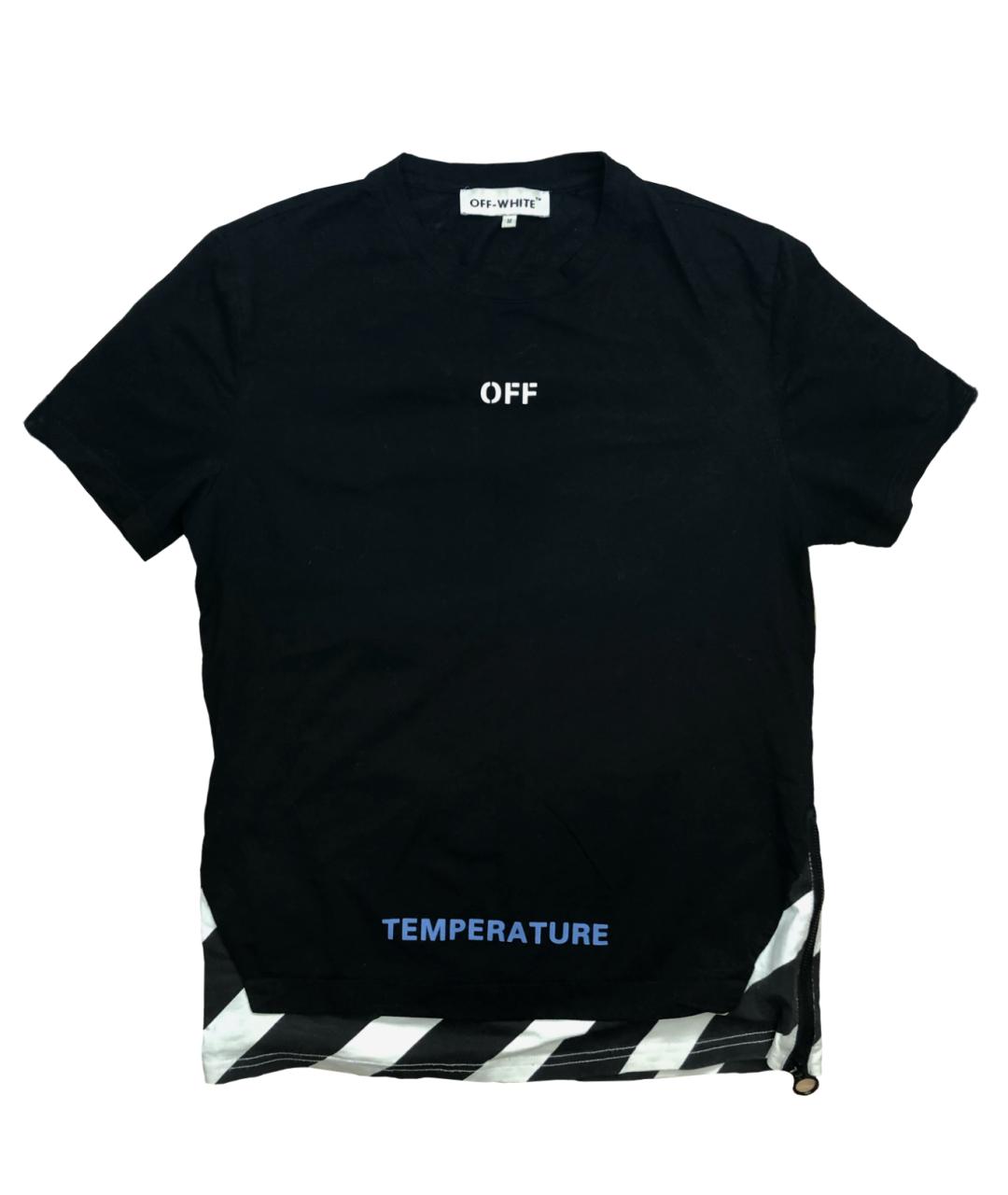 OFF-WHITE Черная хлопковая футболка, фото 1