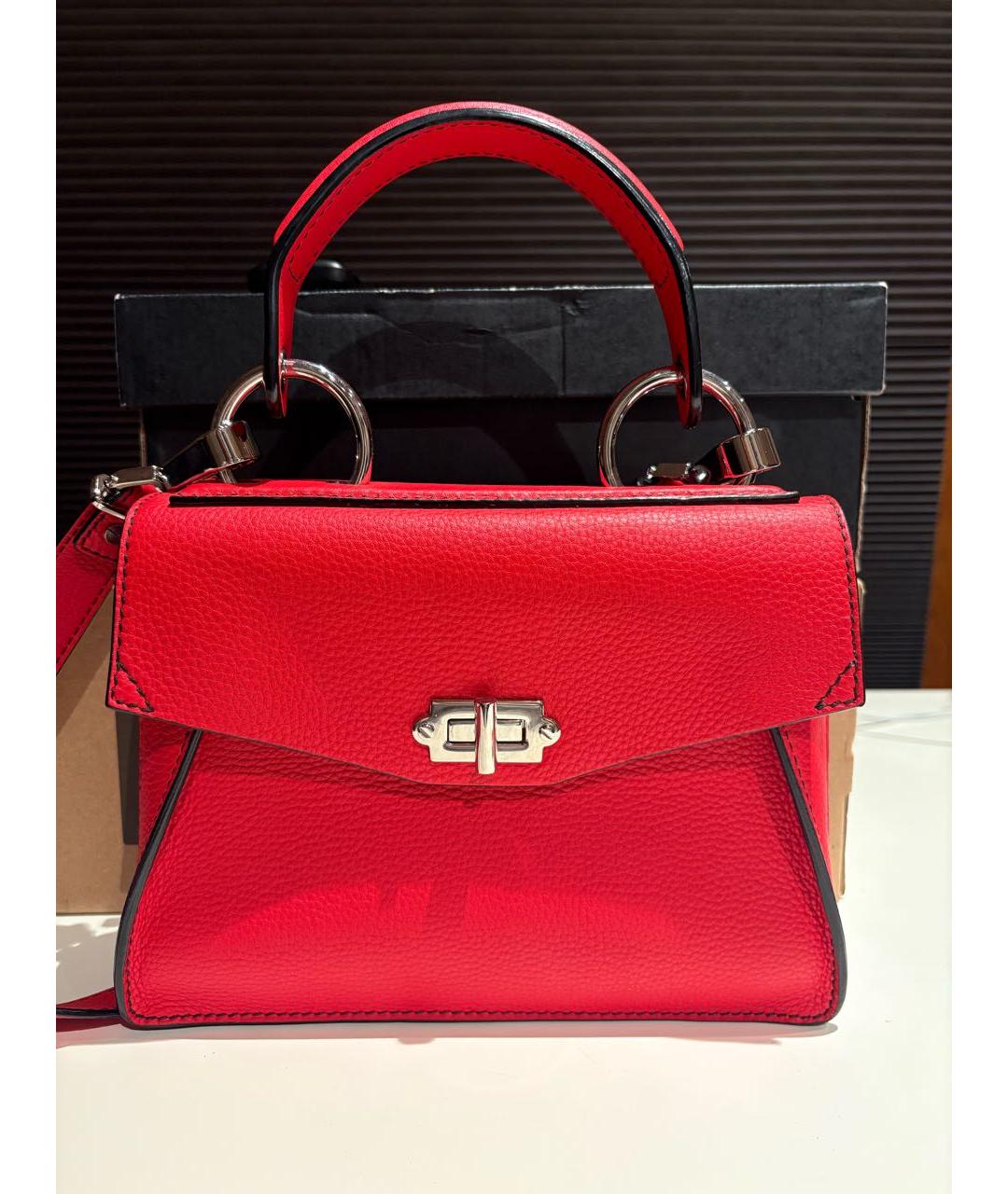 PROENZA SCHOULER Красная кожаная сумка на плечо, фото 7