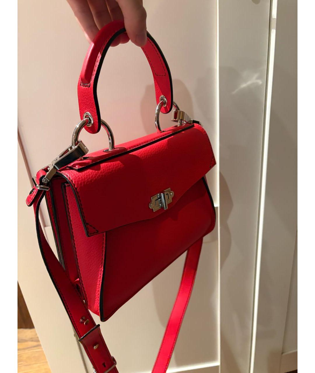 PROENZA SCHOULER Красная кожаная сумка на плечо, фото 4