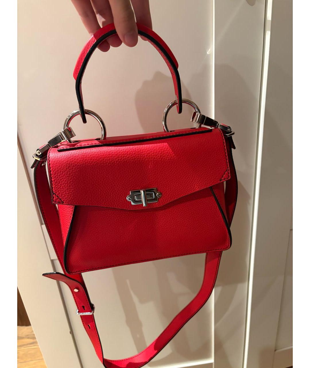 PROENZA SCHOULER Красная кожаная сумка на плечо, фото 3