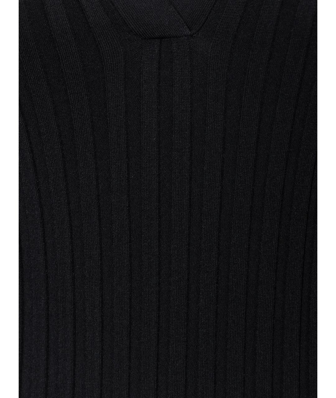 HELMUT LANG Черное вискозное повседневное платье, фото 3