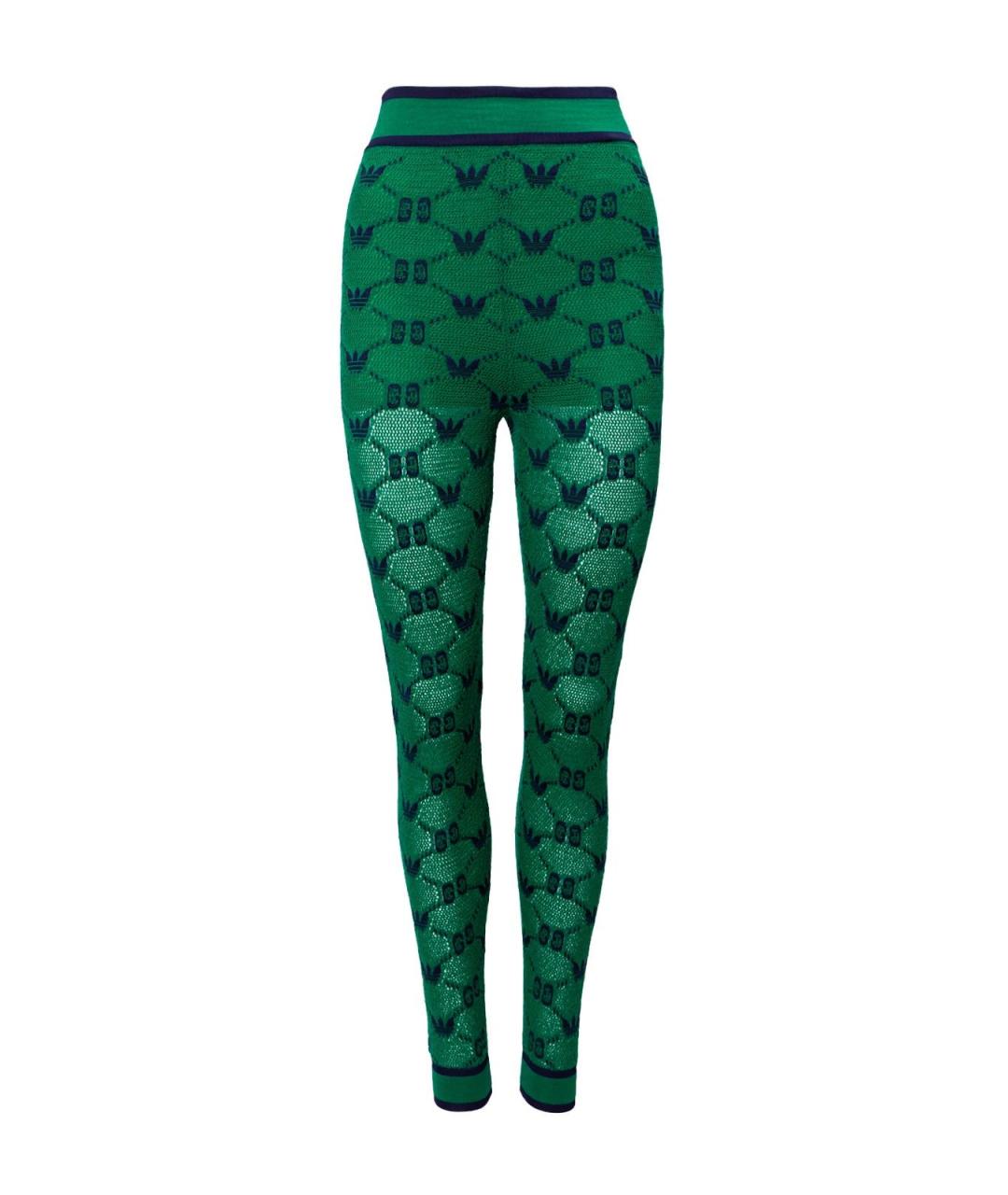 GUCCI Зеленые шерстяные леггинсы и велосипедки, фото 1
