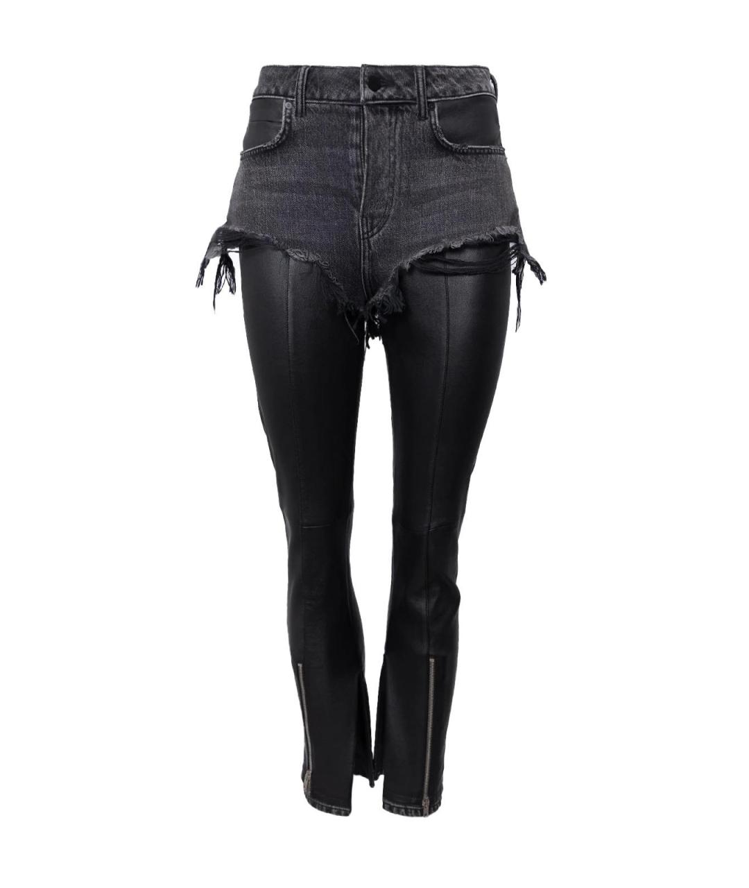 ALEXANDER WANG Черные хлопковые прямые джинсы, фото 1