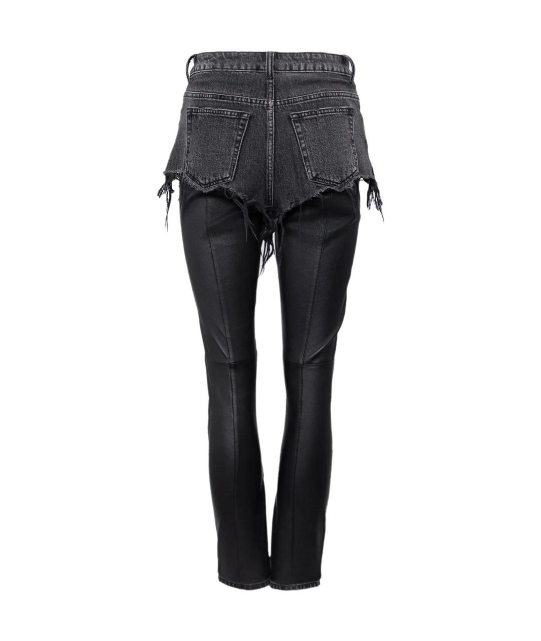 ALEXANDER WANG Черные хлопковые прямые джинсы, фото 2