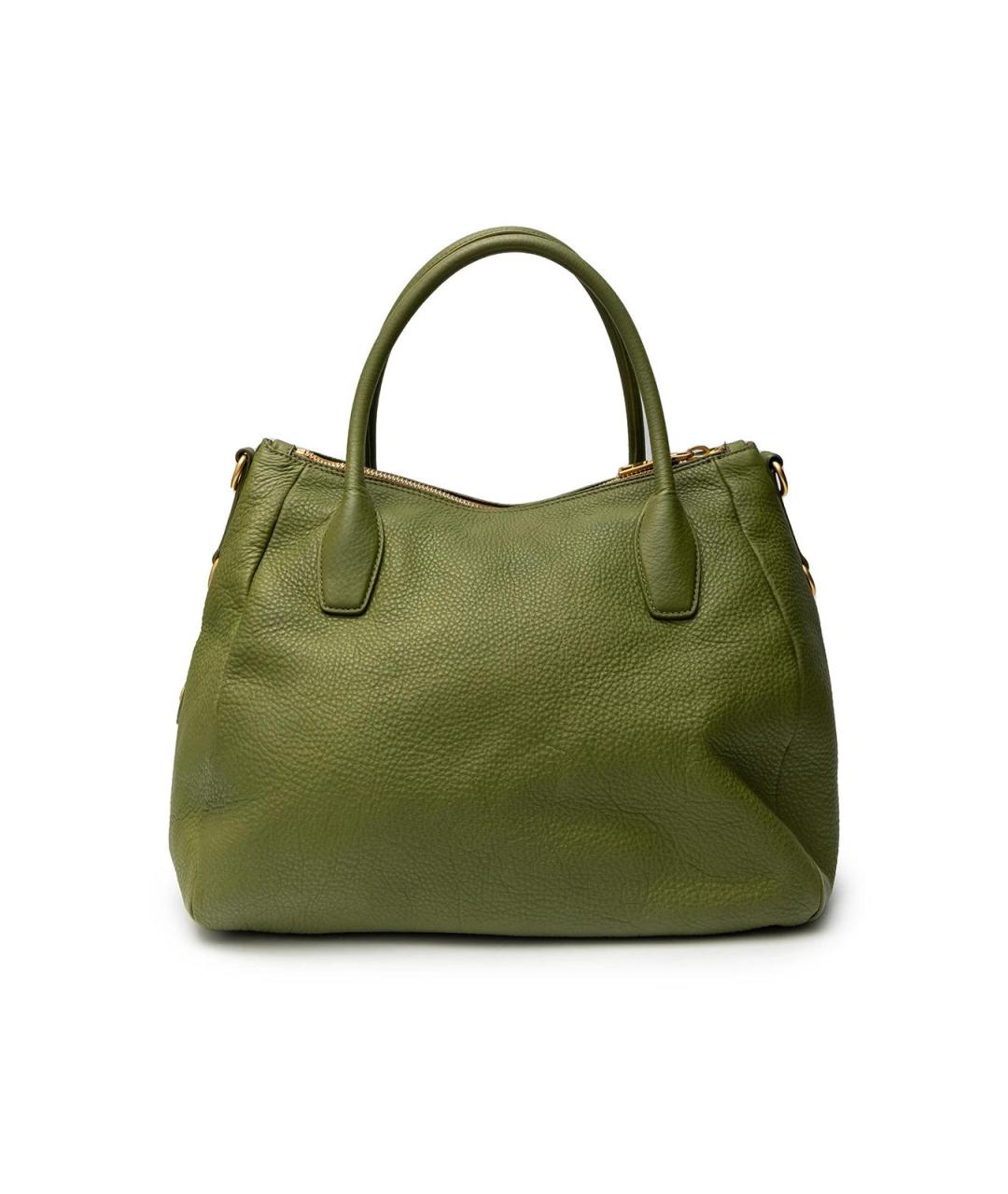 PRADA Зеленая кожаная сумка тоут, фото 3