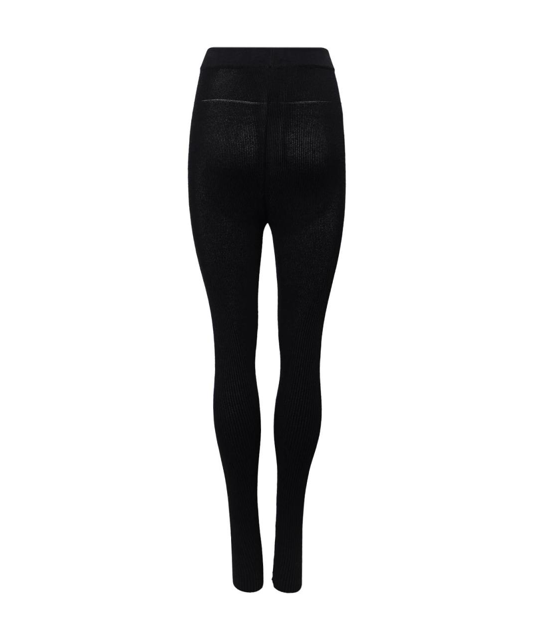 JACQUEMUS Черные вискозные леггинсы и велосипедки, фото 2