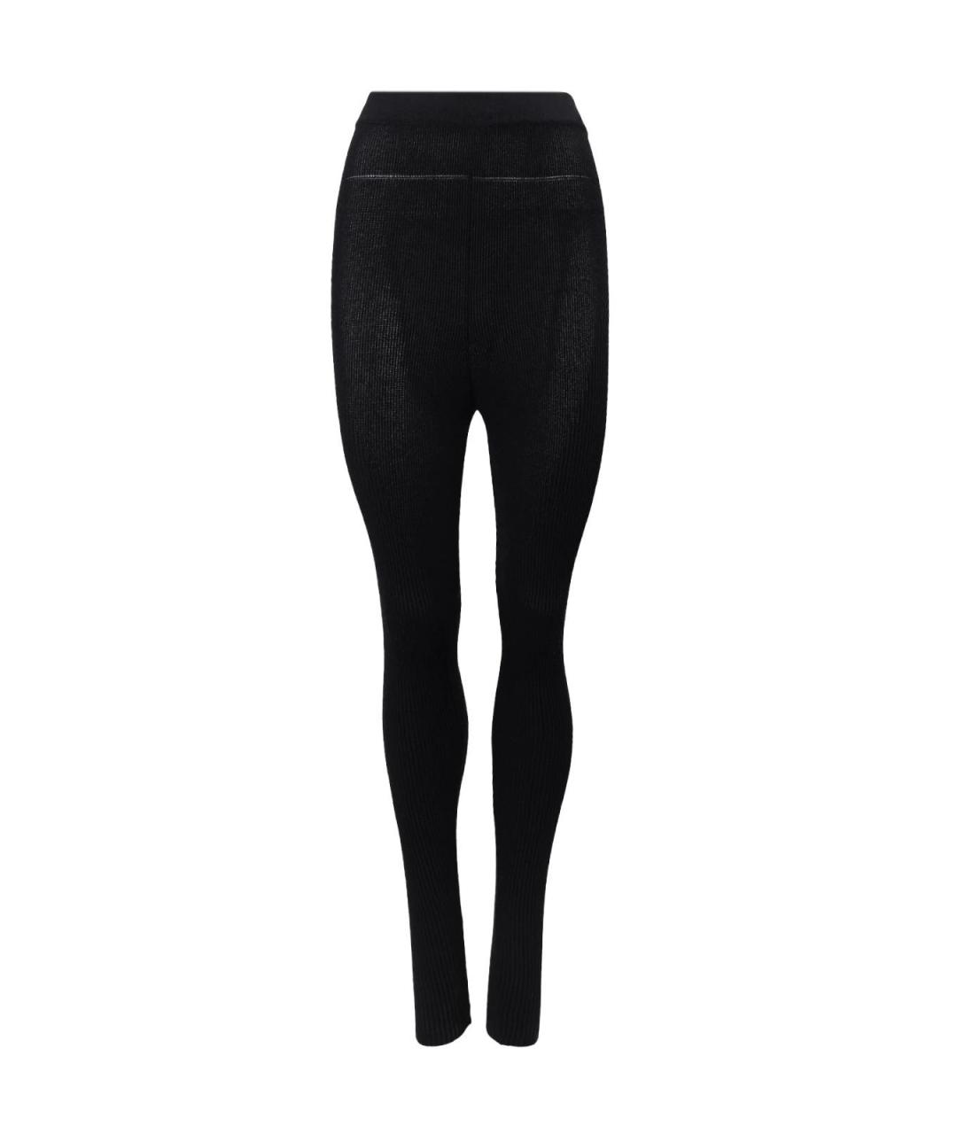 JACQUEMUS Черные вискозные леггинсы и велосипедки, фото 1