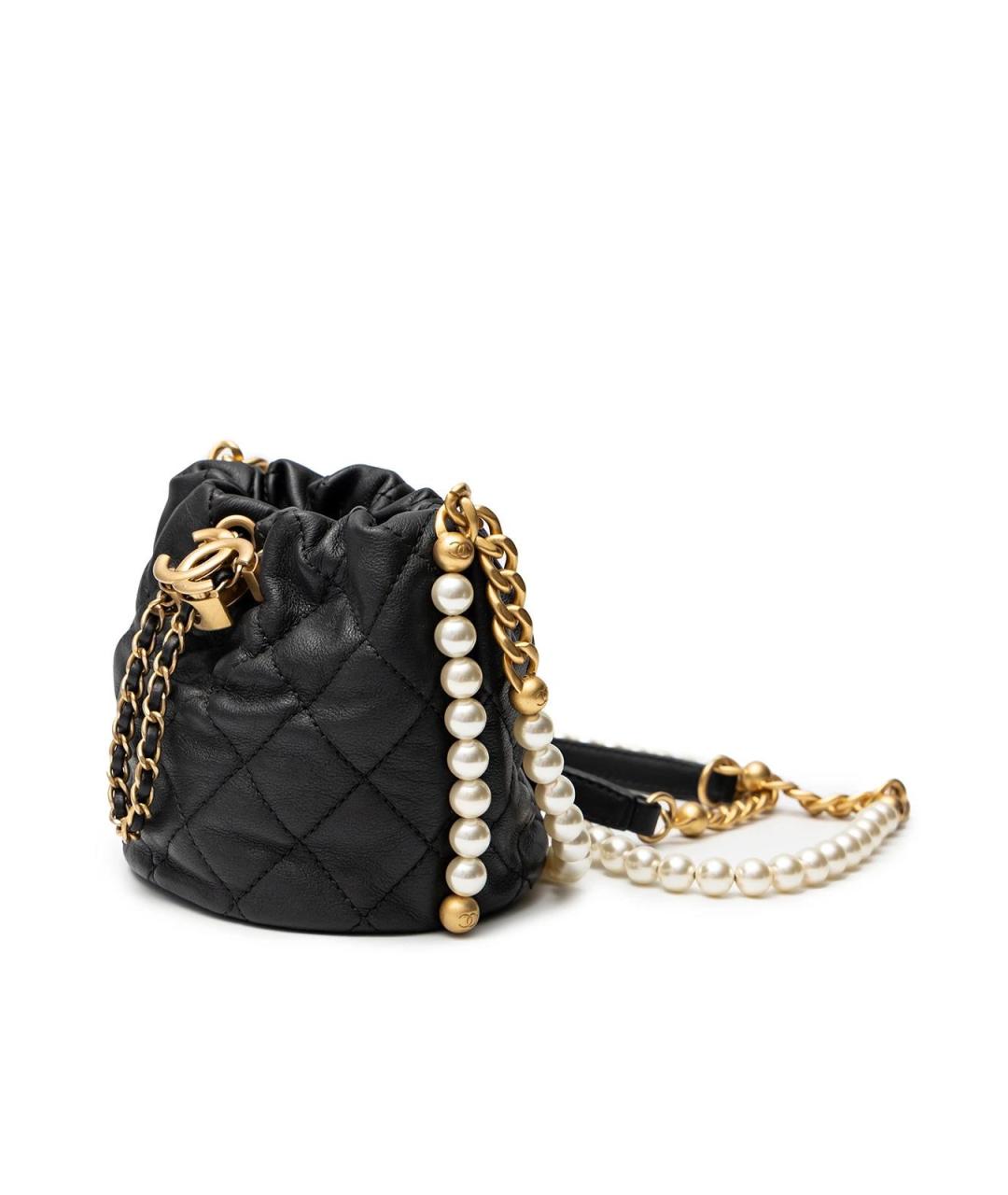 CHANEL Черная кожаная сумка тоут, фото 3