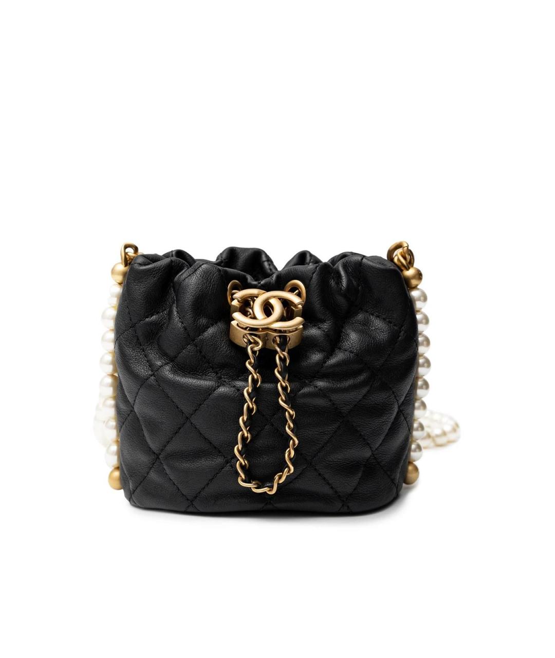 CHANEL Черная кожаная сумка тоут, фото 2