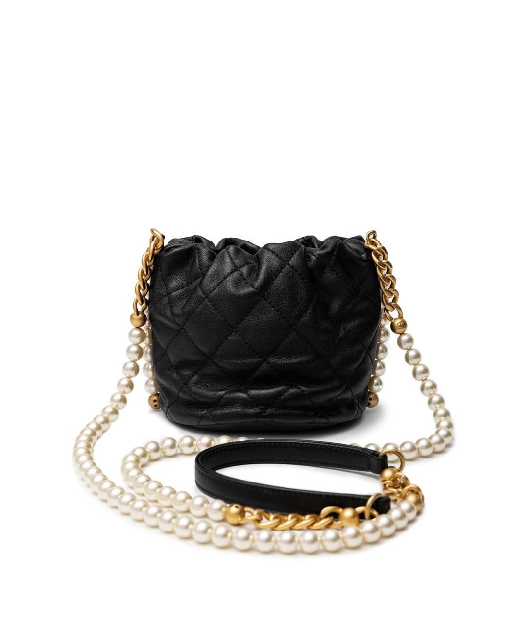 CHANEL Черная кожаная сумка тоут, фото 4