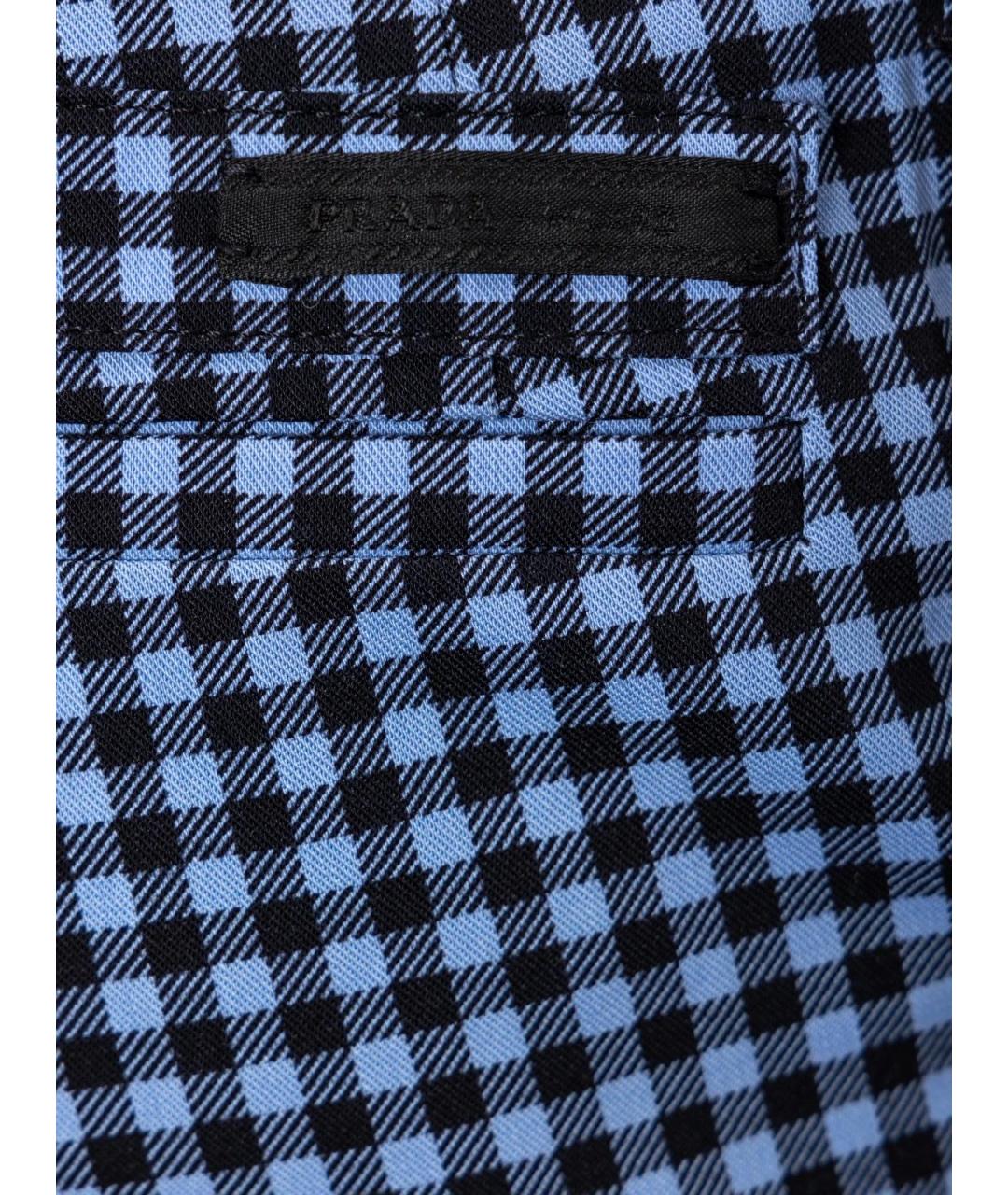 PRADA Черные шерстяные прямые брюки, фото 3