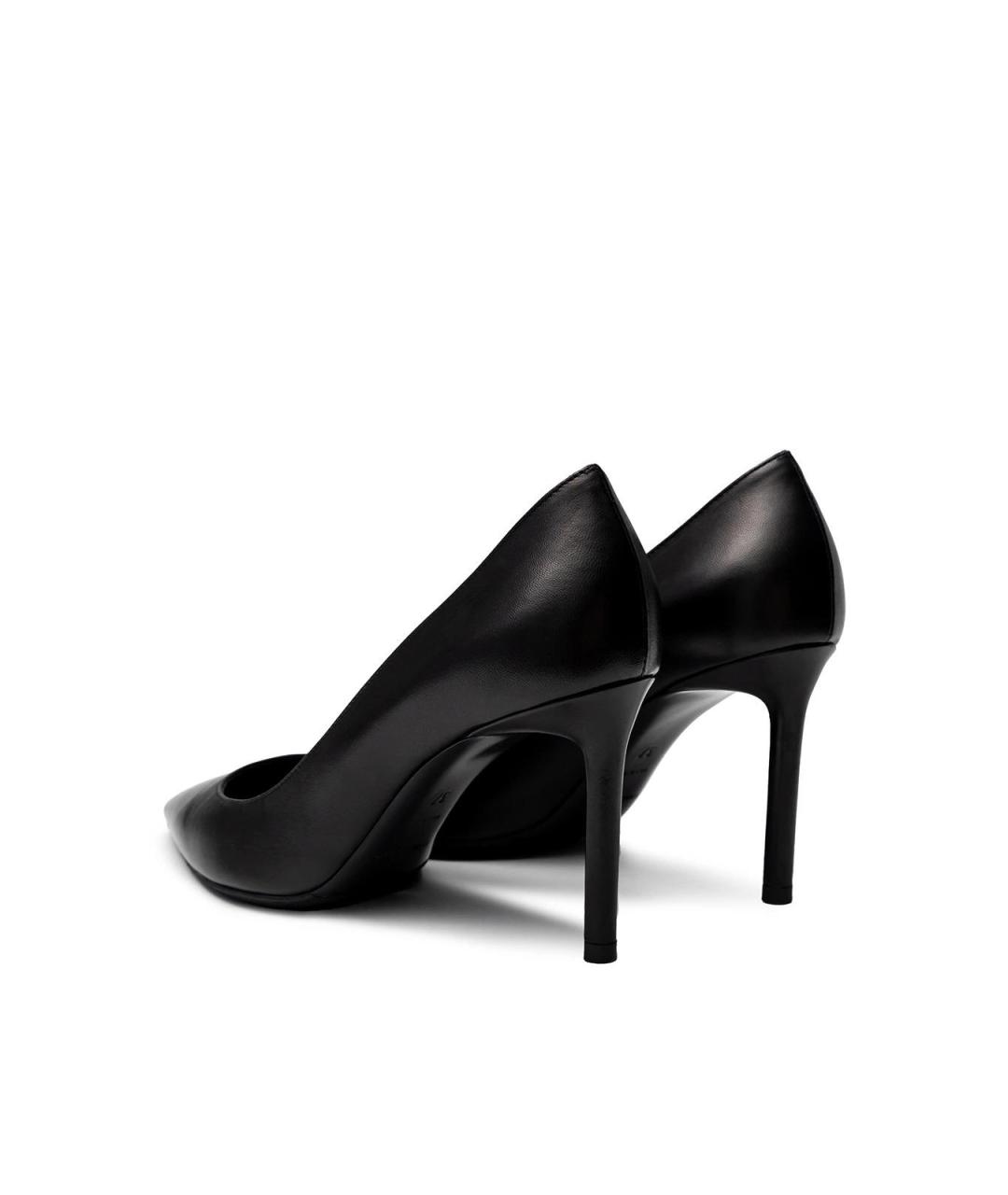 SAINT LAURENT Черные кожаные туфли, фото 3