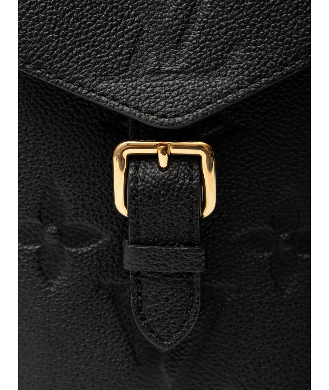 LOUIS VUITTON Черный кожаный рюкзак, фото 4