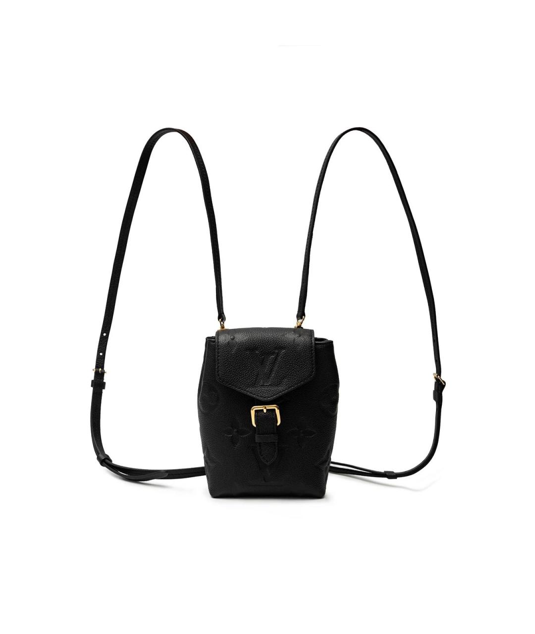 LOUIS VUITTON Черный кожаный рюкзак, фото 1