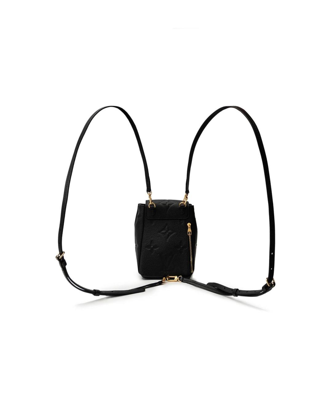 LOUIS VUITTON Черный кожаный рюкзак, фото 3