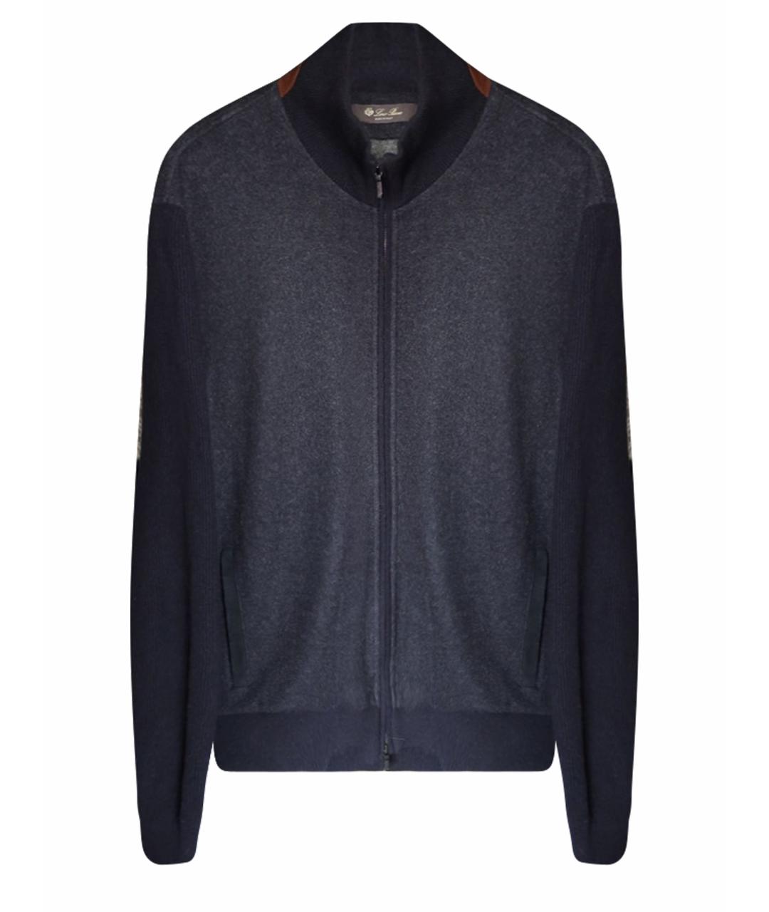 LORO PIANA Темно-синий повседневный костюм, фото 1