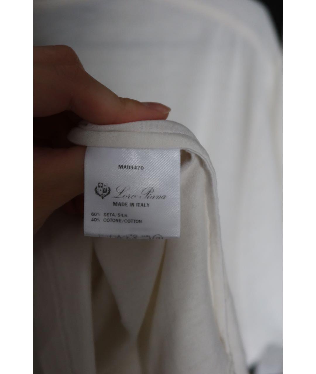 LORO PIANA Белая футболка, фото 6