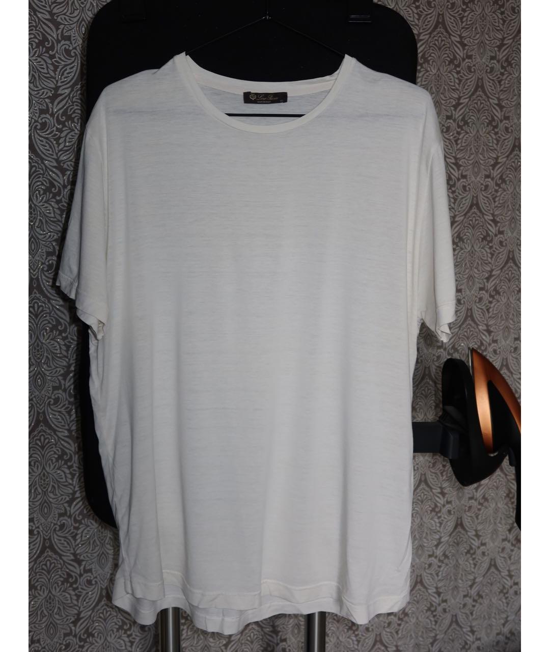 LORO PIANA Белая футболка, фото 7