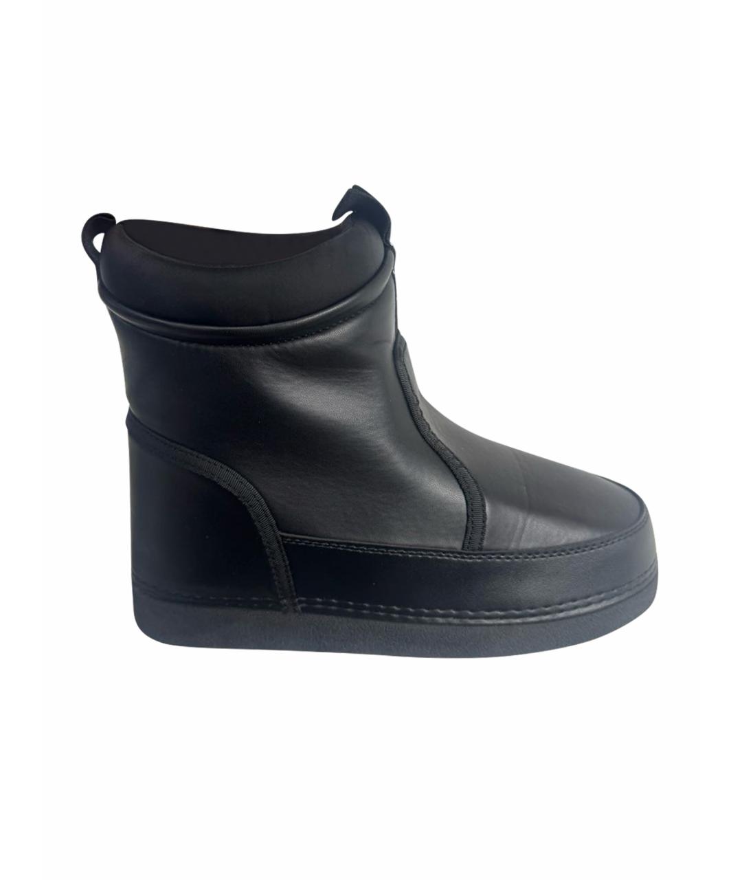 LOVE MOSCHINO Черные ботинки из искусственной кожи, фото 1