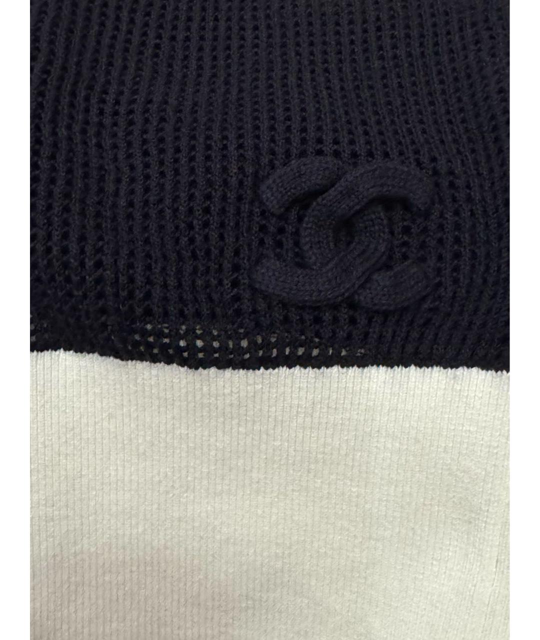 CHANEL Черный хлопковый костюм с брюками, фото 4