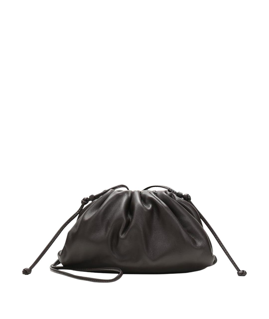 BOTTEGA VENETA Коричневая кожаная сумка через плечо, фото 1