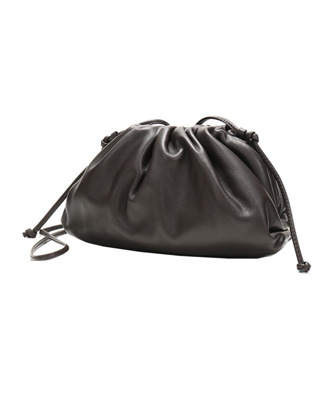 BOTTEGA VENETA Коричневая кожаная сумка через плечо, фото 2