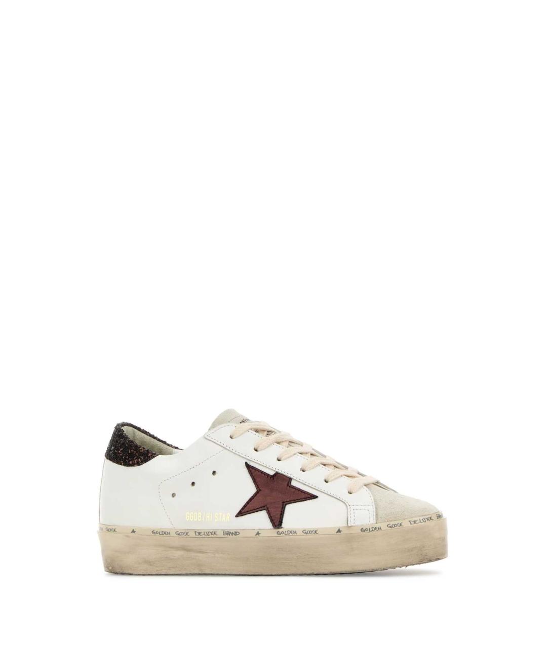 GOLDEN GOOSE DELUXE BRAND Белые кожаные кроссовки, фото 1