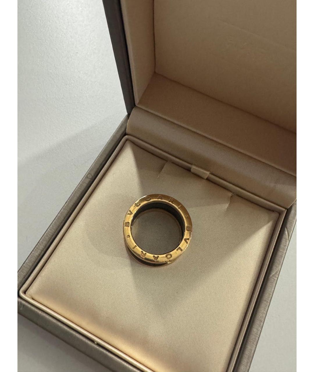 BVLGARI Черное кольцо из розового золота, фото 3