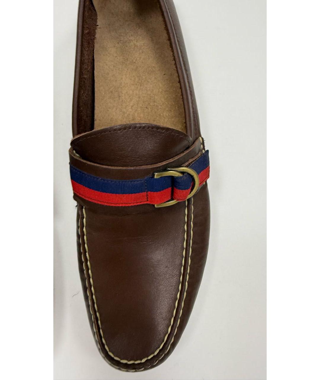 POLO RALPH LAUREN Коричневые кожаные мокасины, фото 4