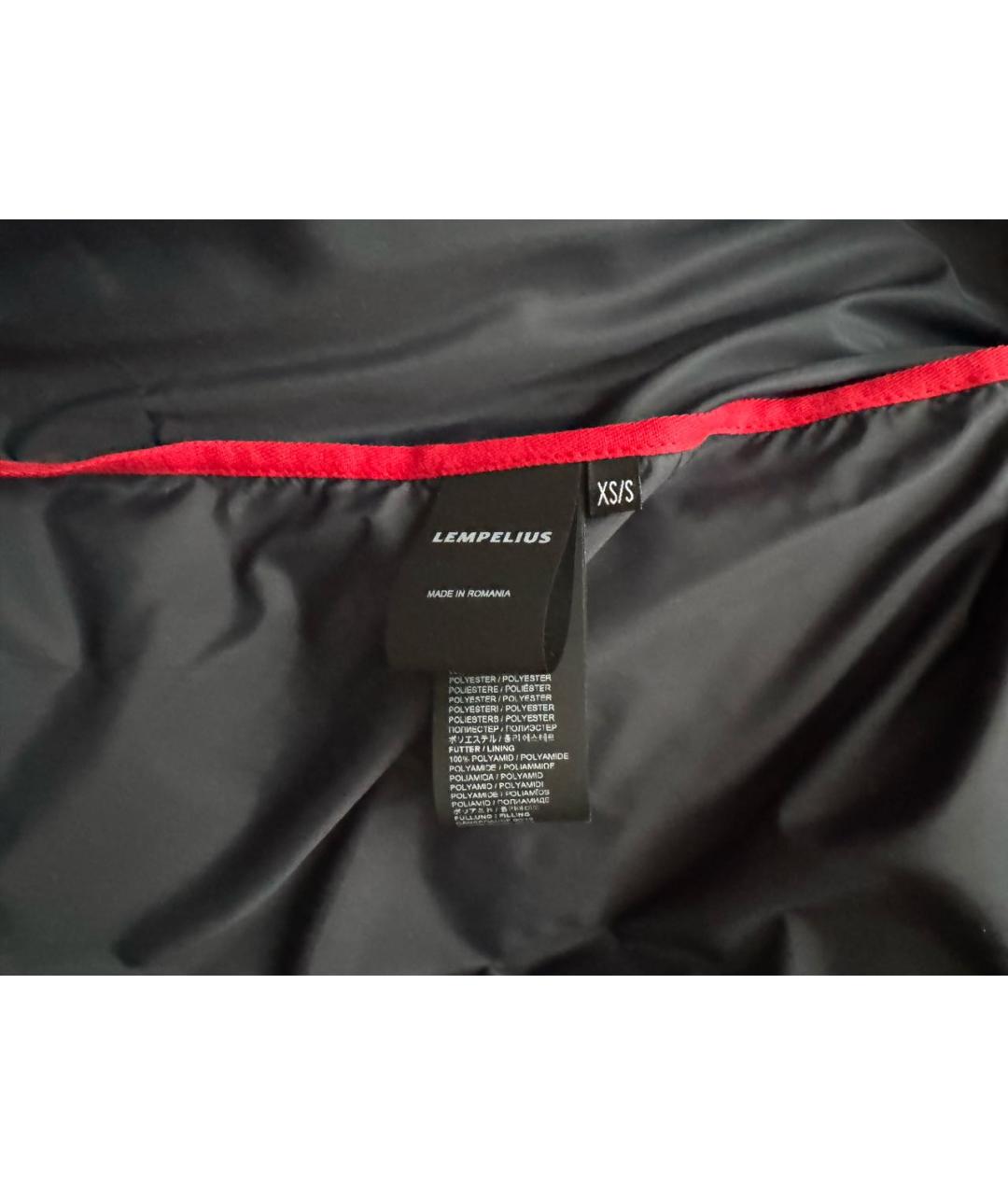 LEMPELIUS Черный пуховик, фото 3
