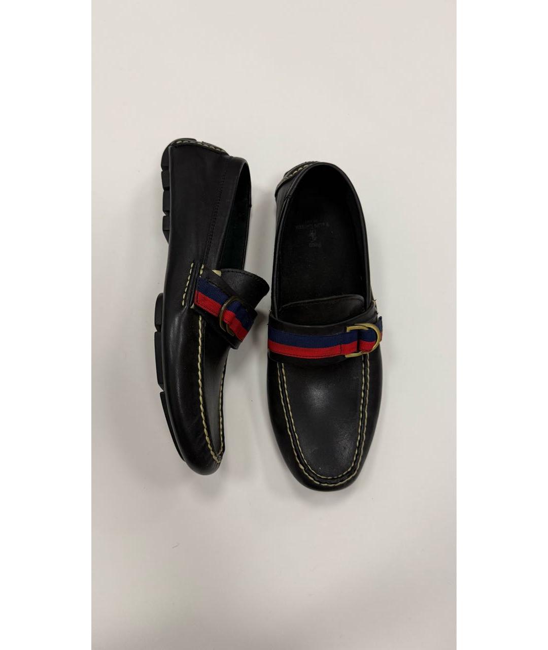 POLO RALPH LAUREN Черные кожаные мокасины, фото 7