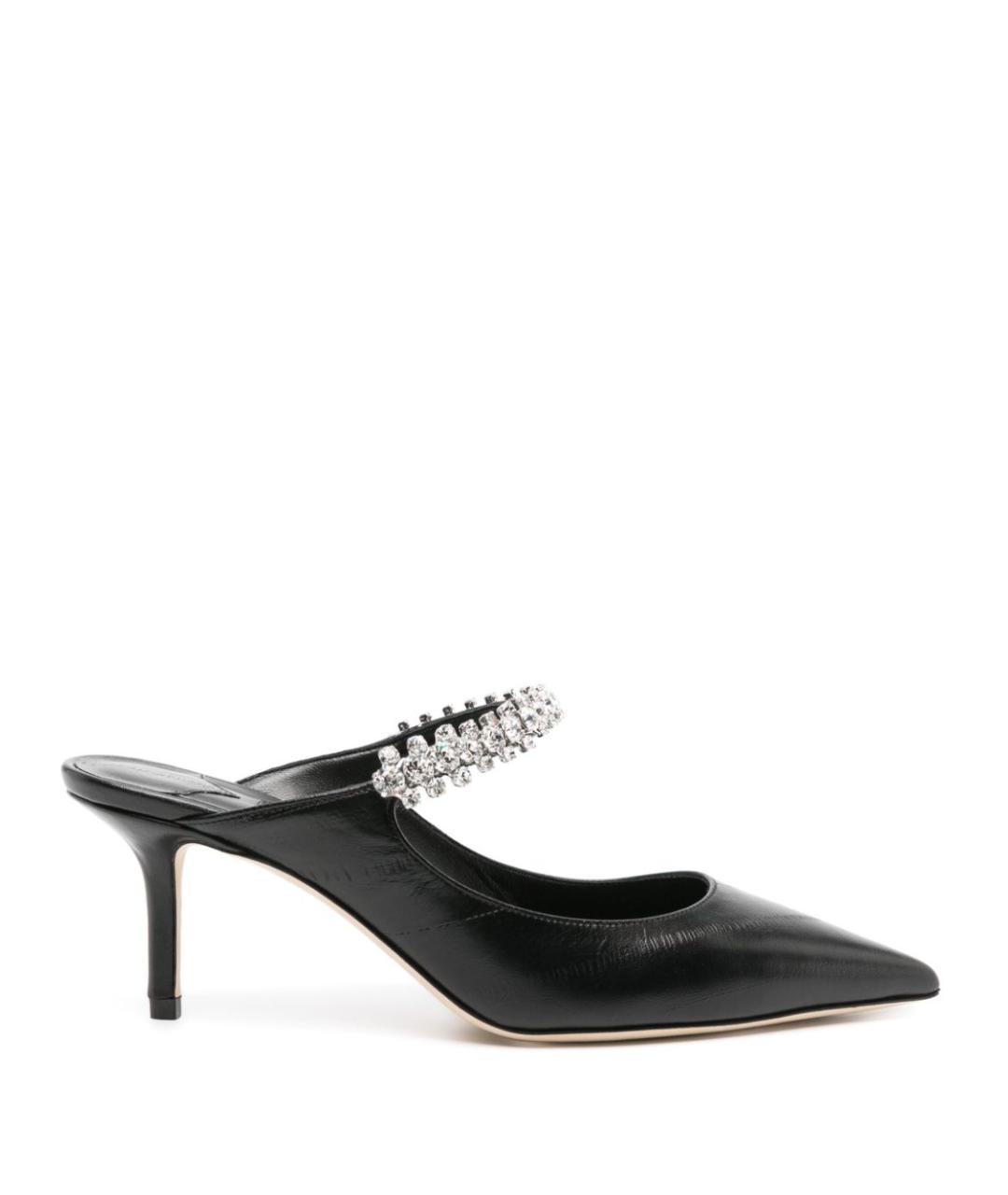 JIMMY CHOO Черные кожаные туфли, фото 1