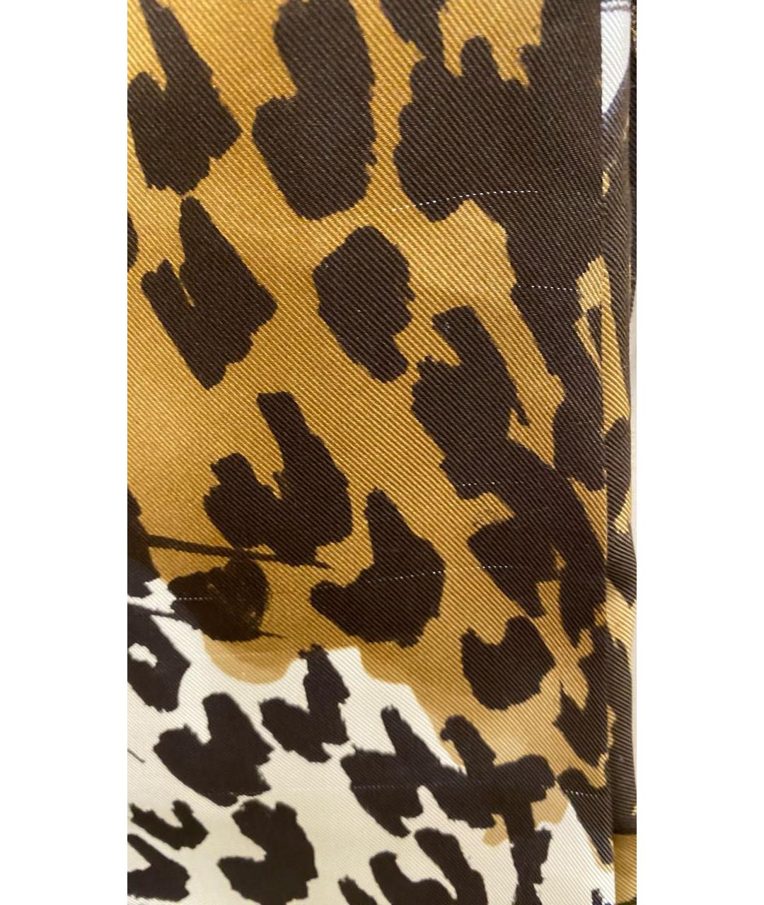 LOUIS VUITTON Коричневое шелковое повседневное платье, фото 8