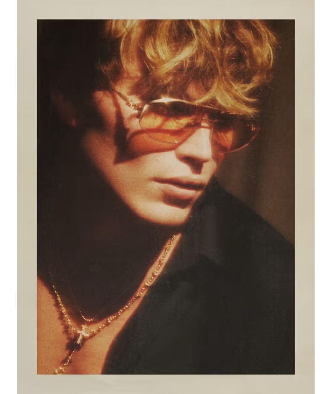 CHROME HEARTS Золотые металлические солнцезащитные очки, фото 7