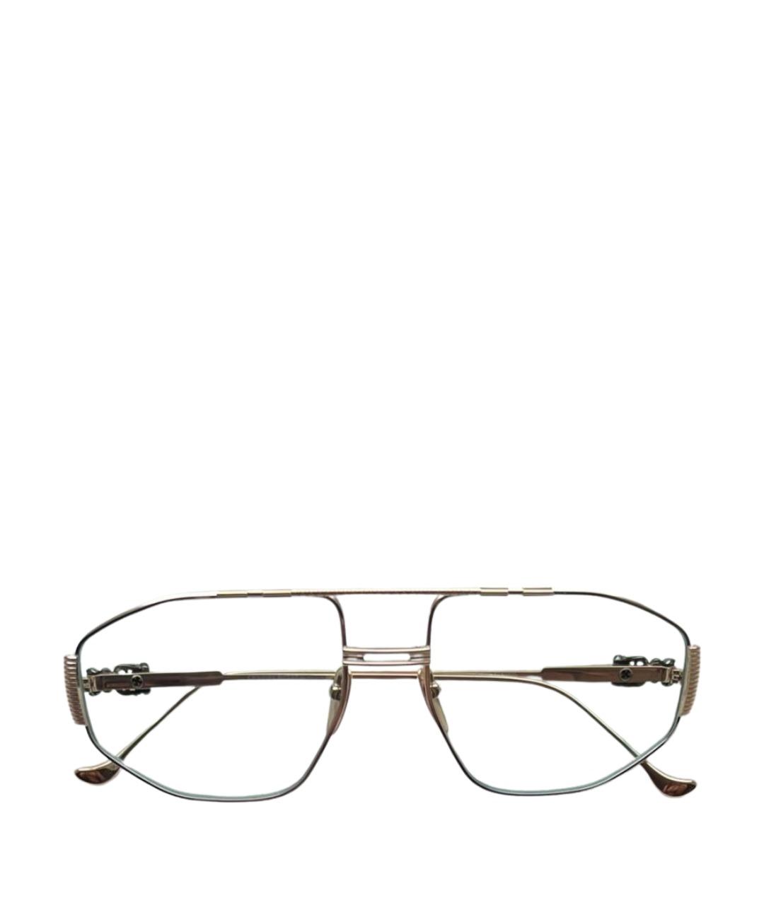 CHROME HEARTS Золотые металлические солнцезащитные очки, фото 1