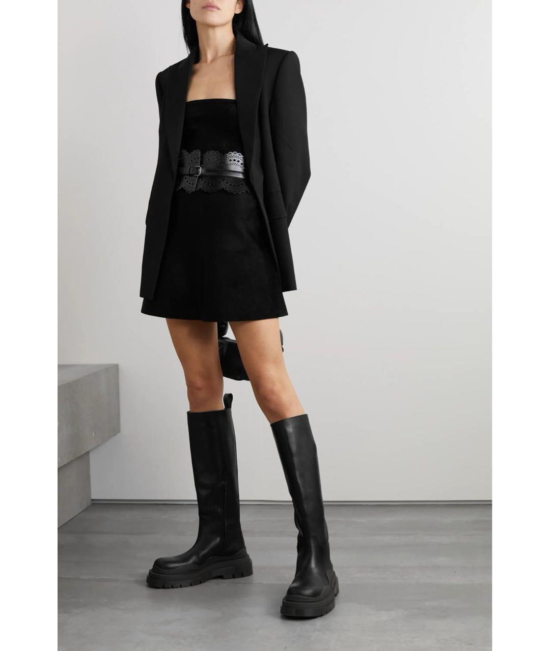 BOTTEGA VENETA Черные кожаные сапоги, фото 2