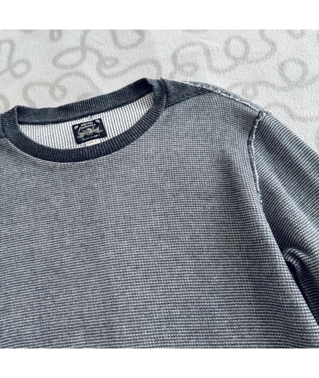 DIESEL Серый хлопковый джемпер / свитер, фото 7