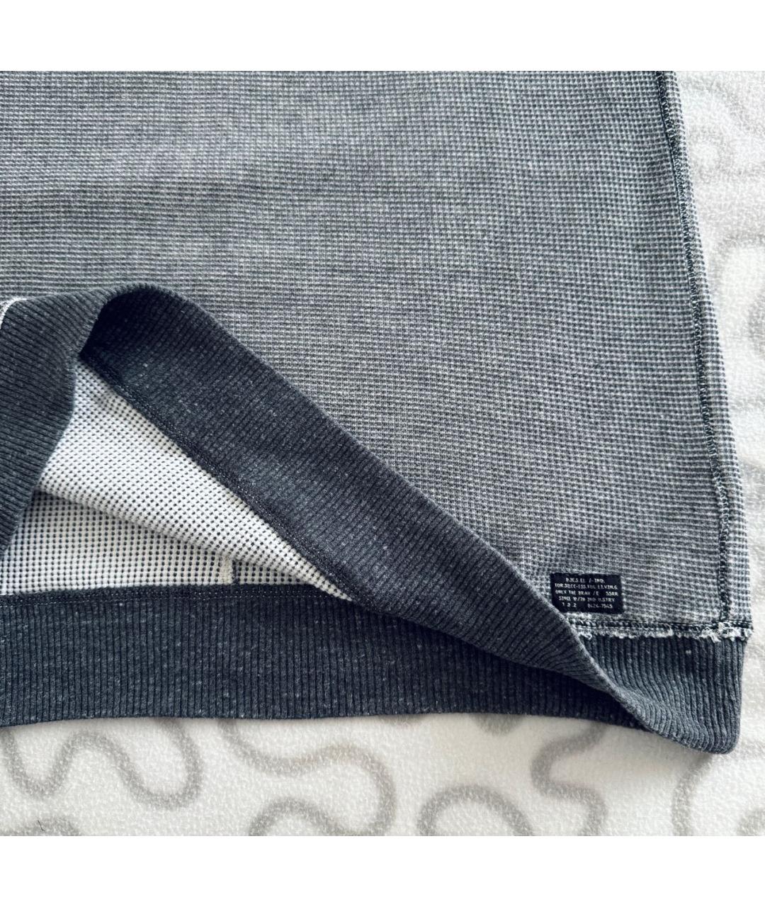 DIESEL Серый хлопковый джемпер / свитер, фото 8