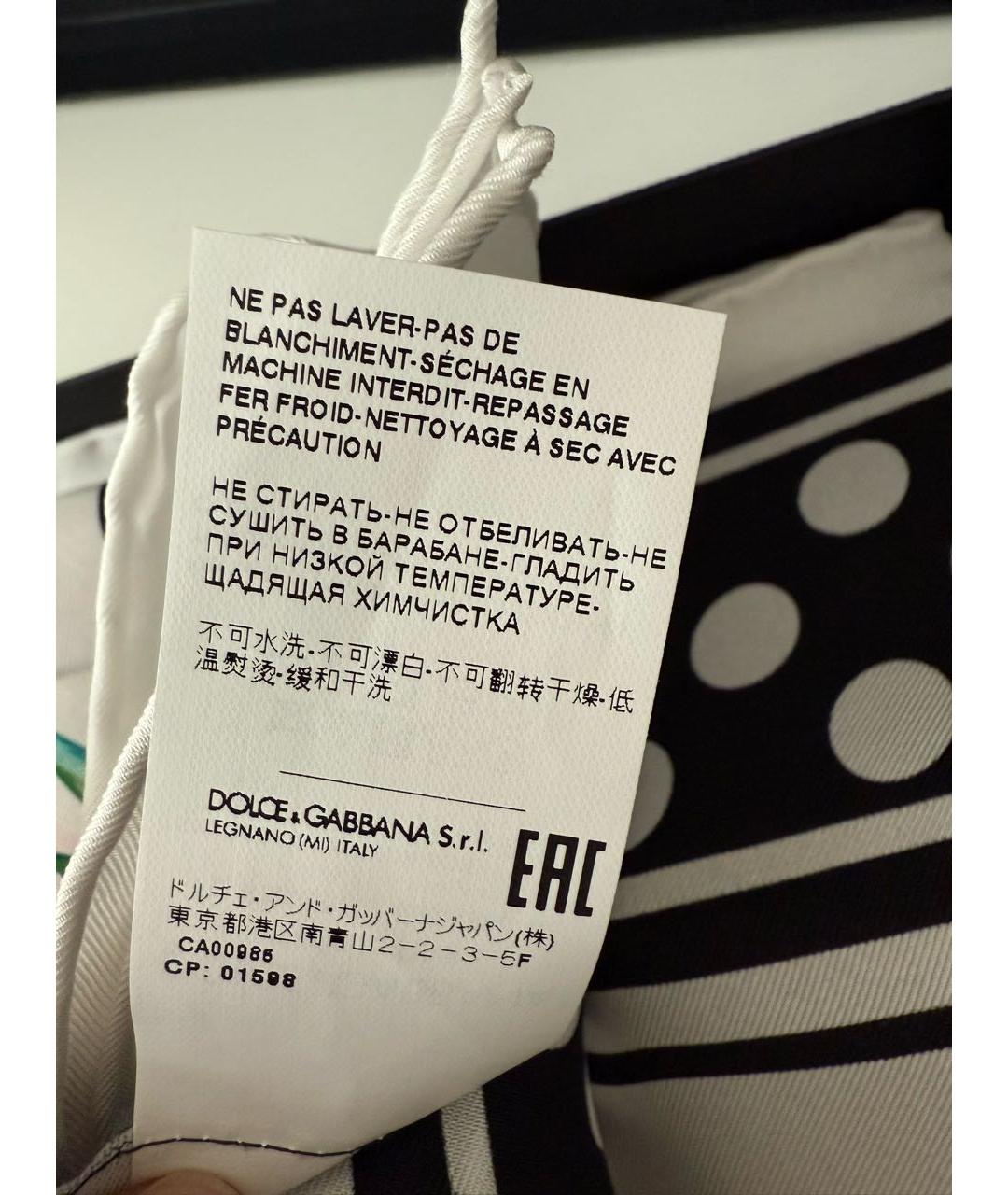 DOLCE&GABBANA Мульти шелковый платок, фото 6