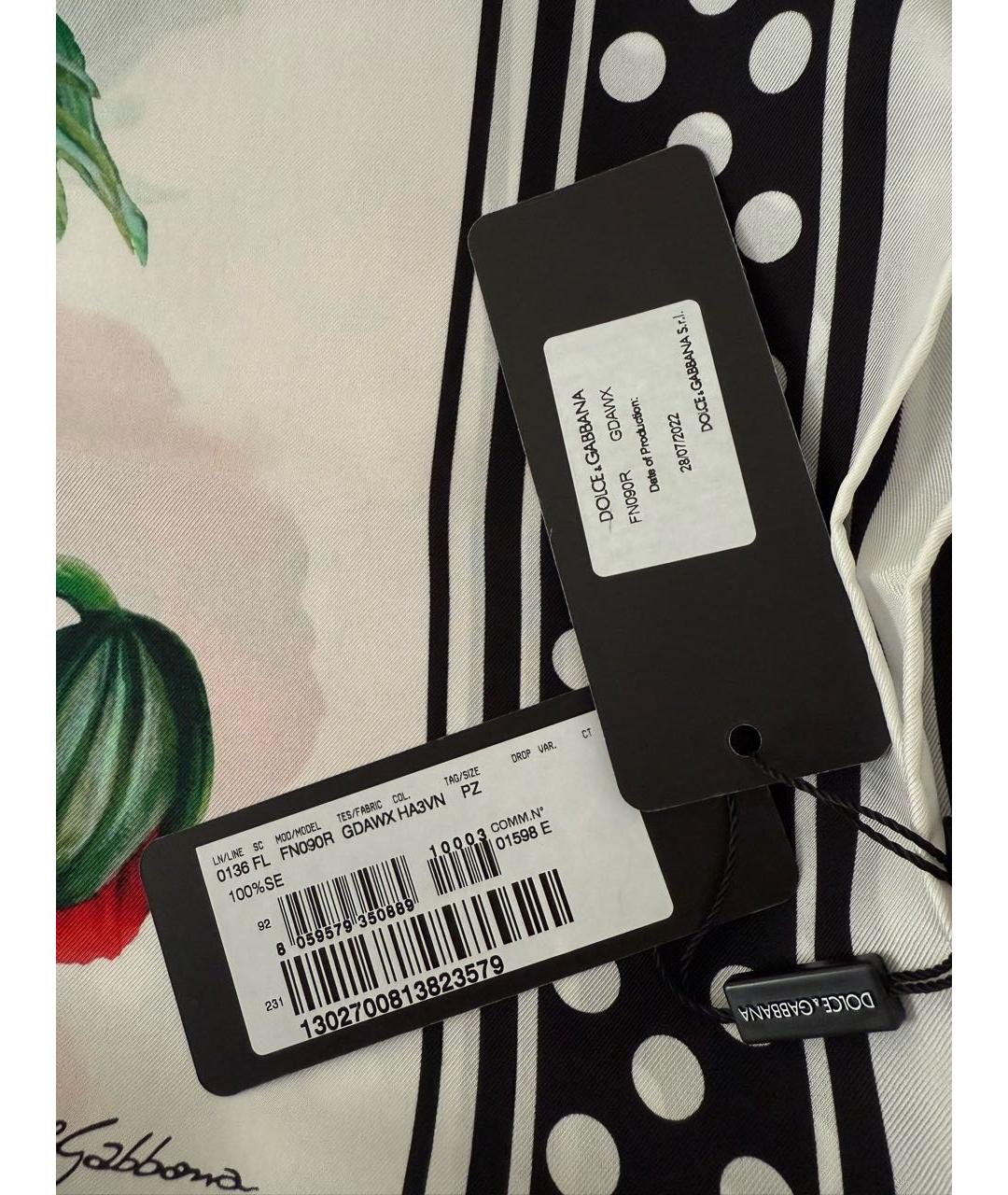 DOLCE&GABBANA Мульти шелковый платок, фото 3