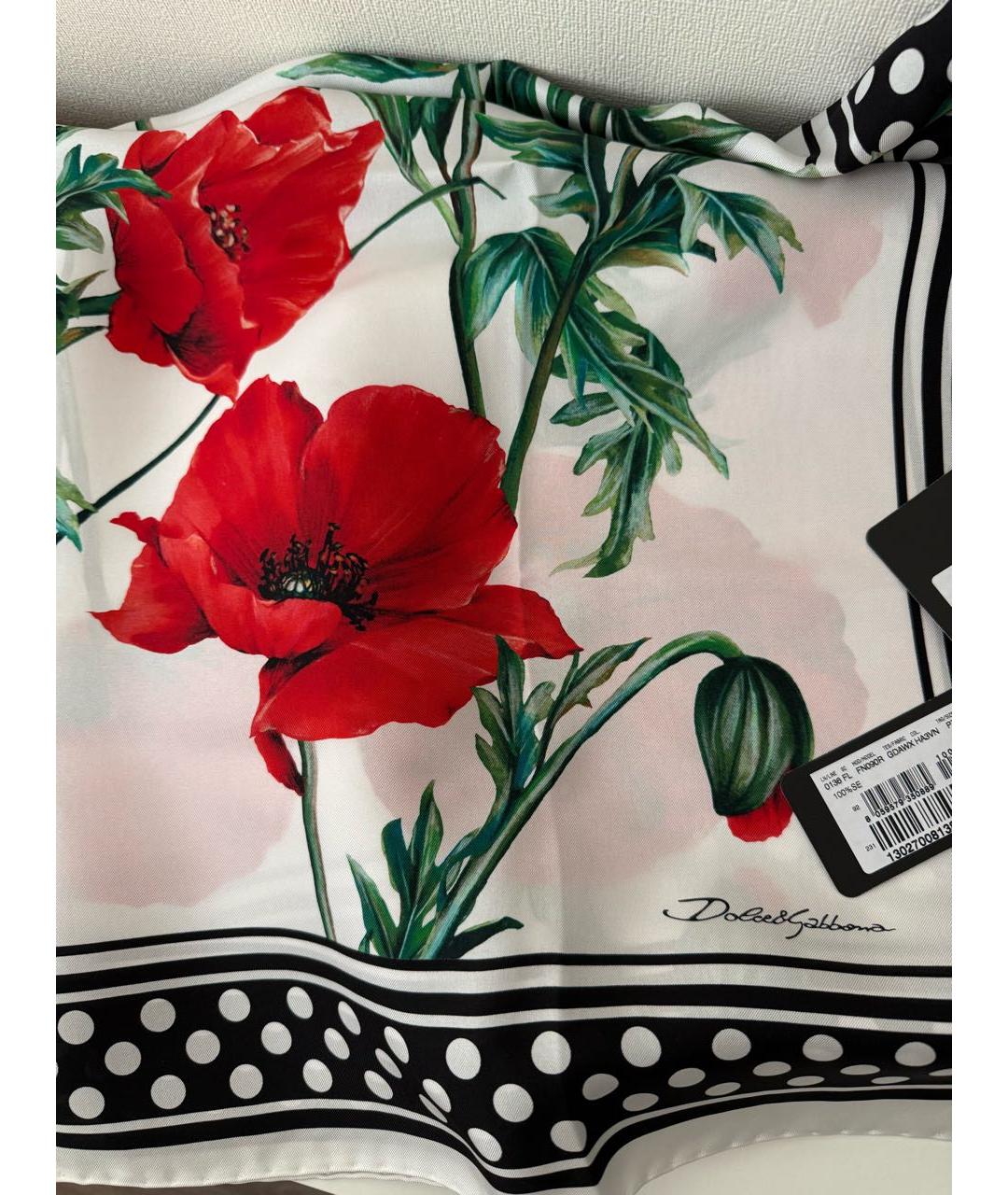 DOLCE&GABBANA Мульти шелковый платок, фото 2